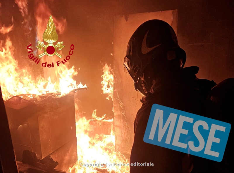INCENDIO IN UNA PIZZERIA