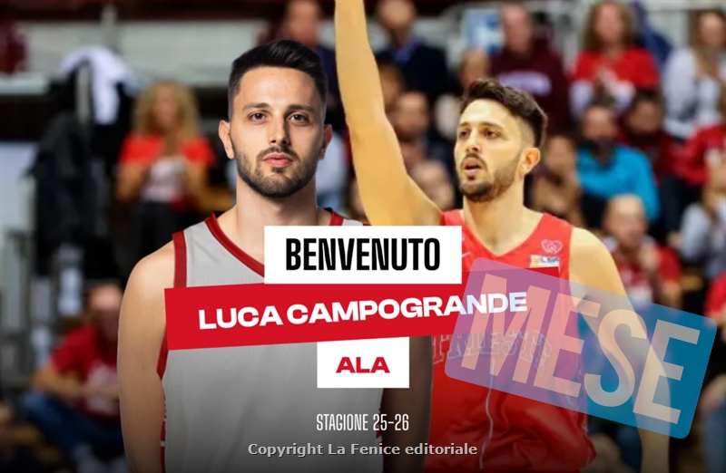 Estra Pistoia Basket ufficializza l’ala Luca Campogrande