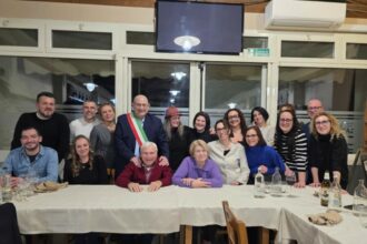 I partecipanti alla cena